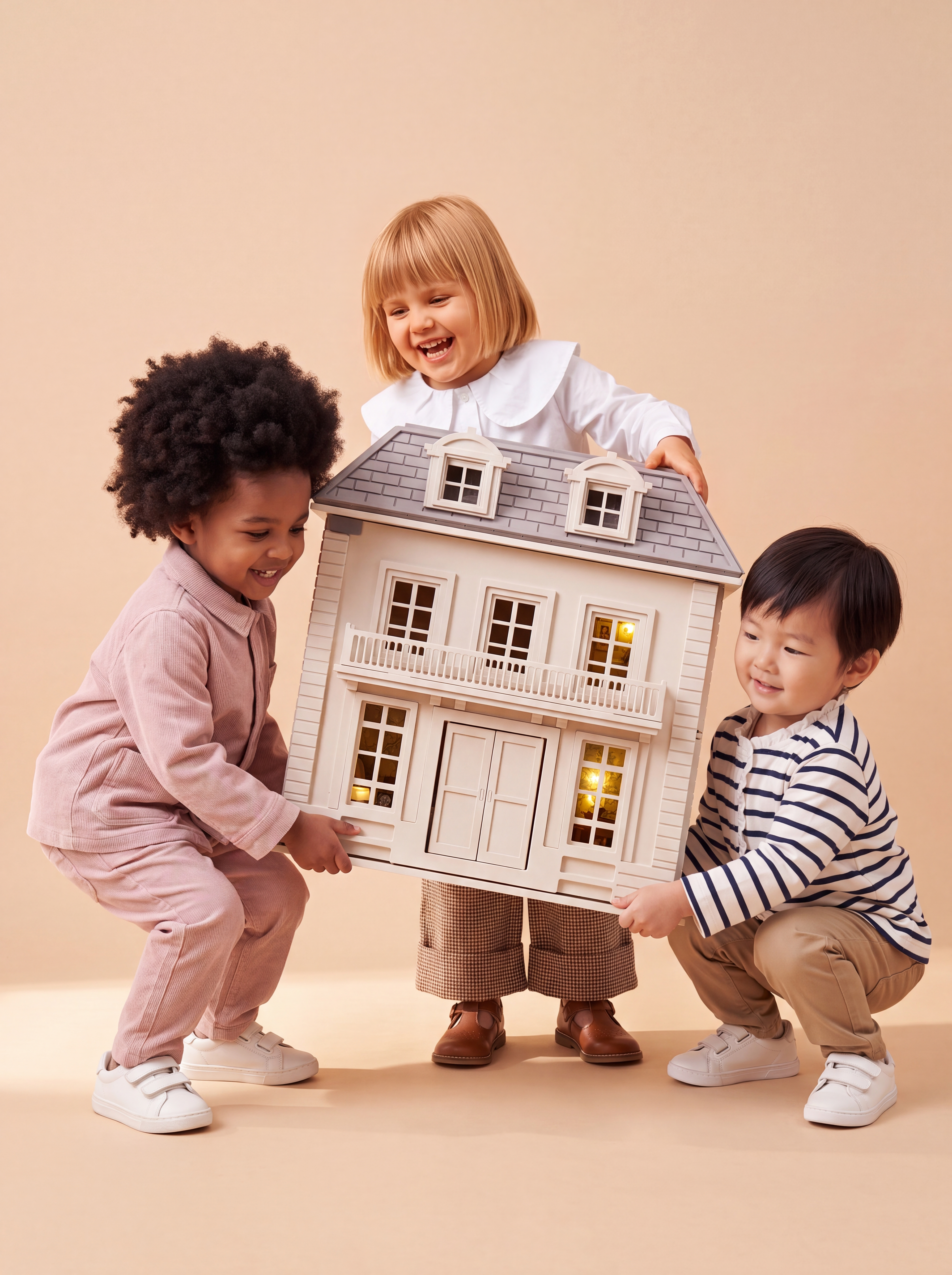 wooden dollhouse