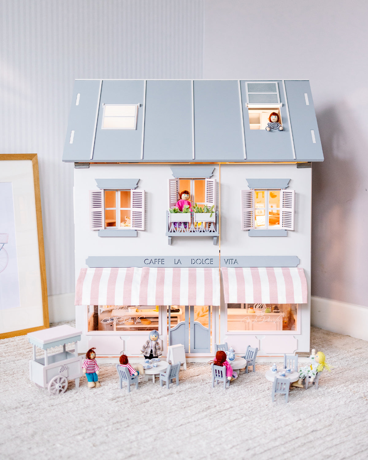 House of Rome – Italian Style Dollhouse with Café & Bakery