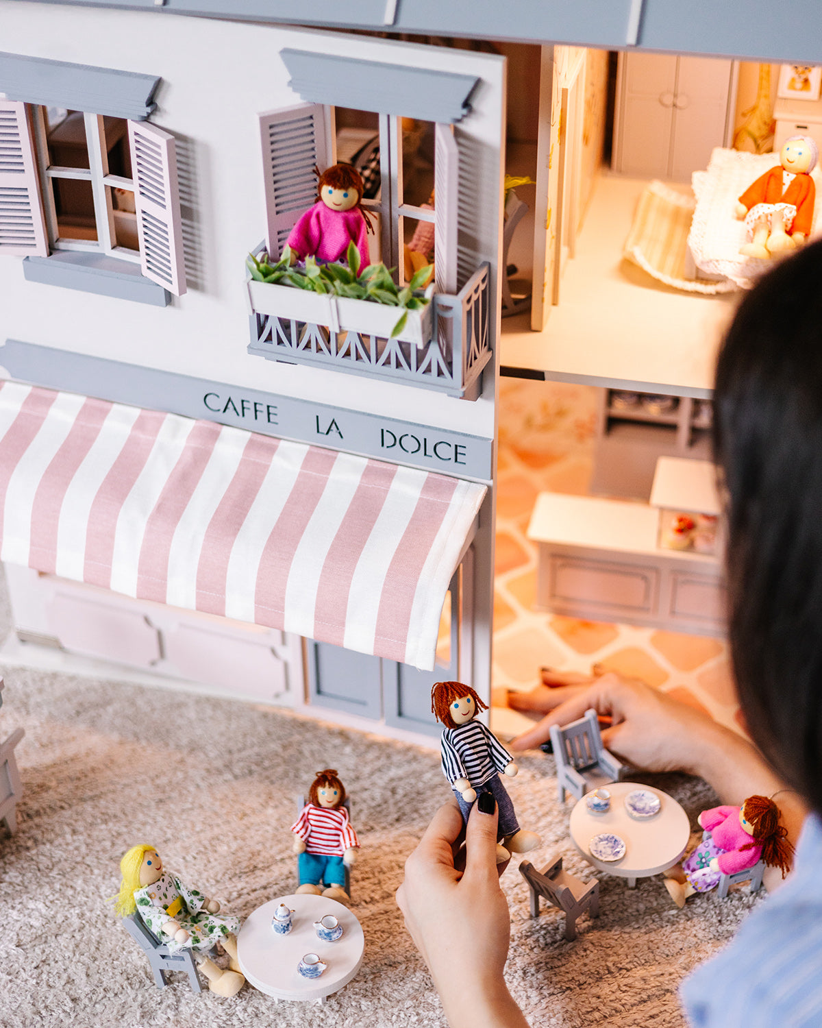 House of Rome – Italian Style Dollhouse with Café & Bakery