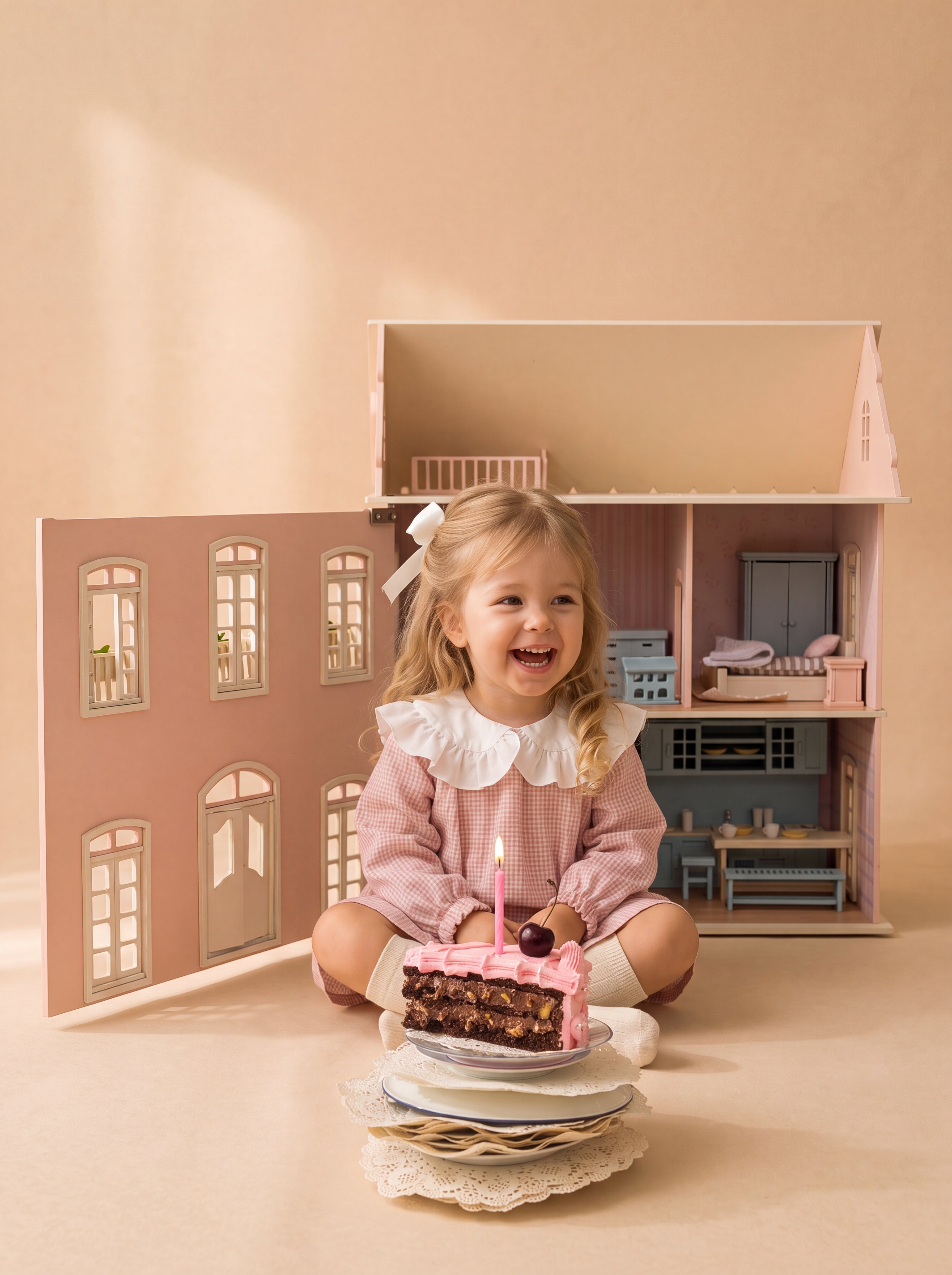 House of Nice – French Riviera Handcrafted Wooden Dollhouse