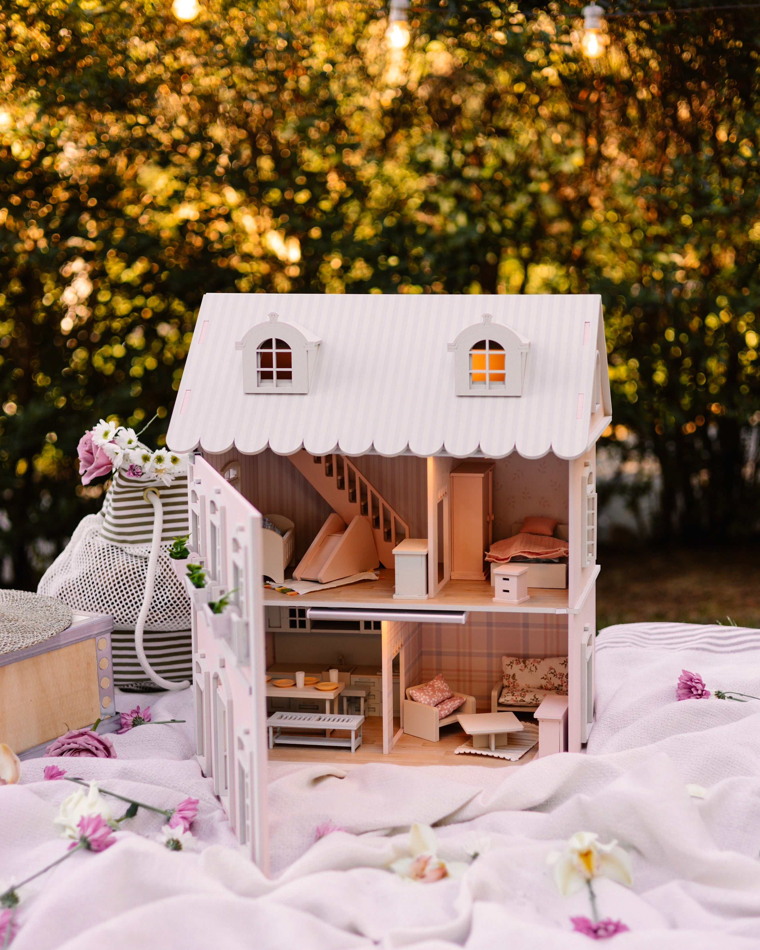 House of Nice – French Riviera Handcrafted Wooden Dollhouse