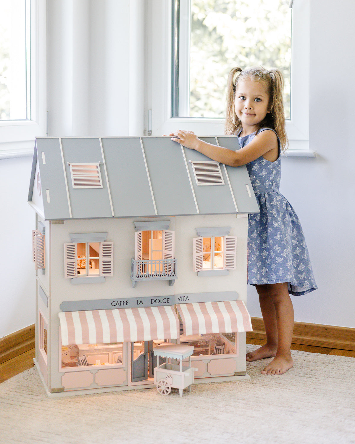 House of Rome – Italian Style Dollhouse with Café & Bakery
