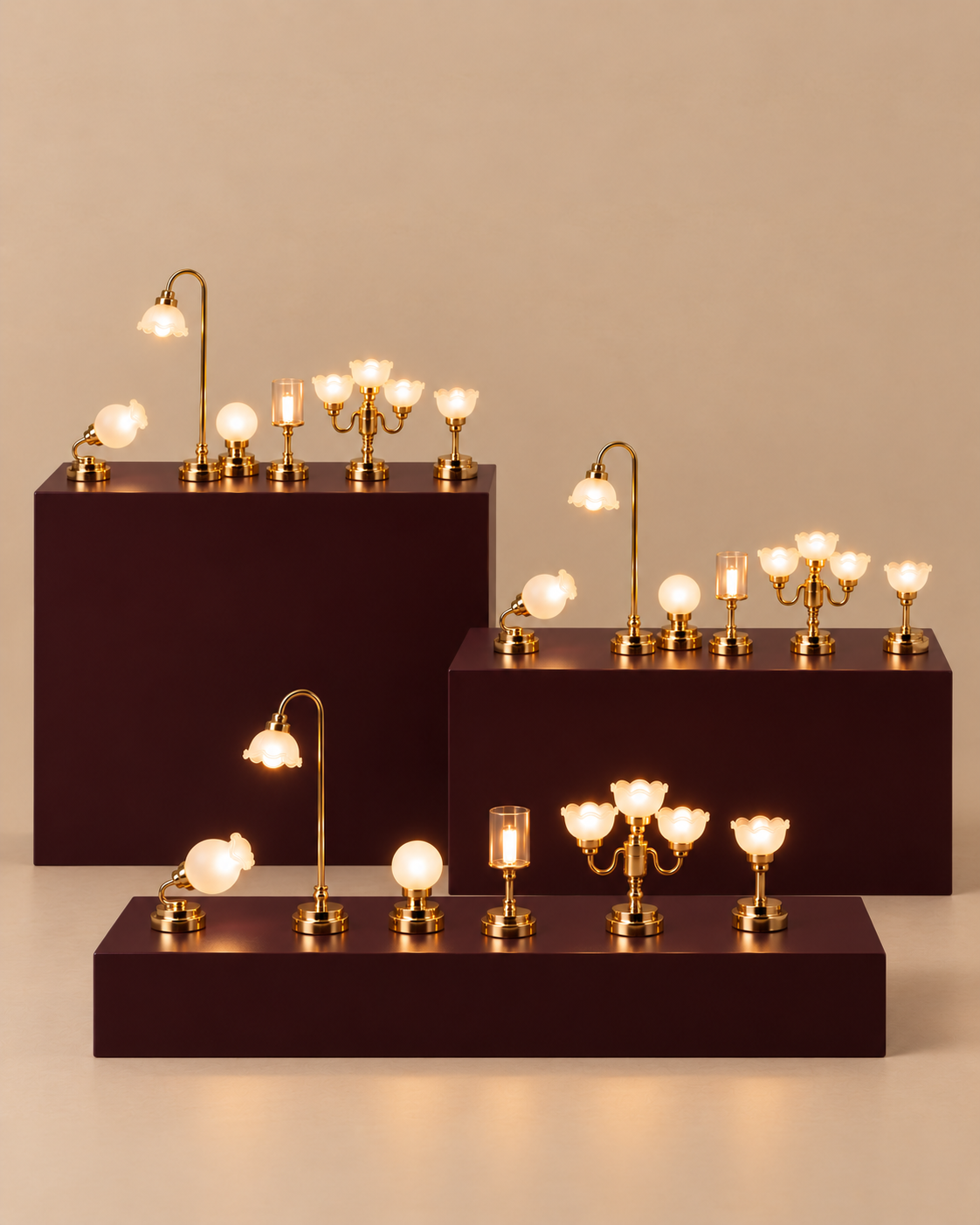 little forest animals dollhouse lighting set