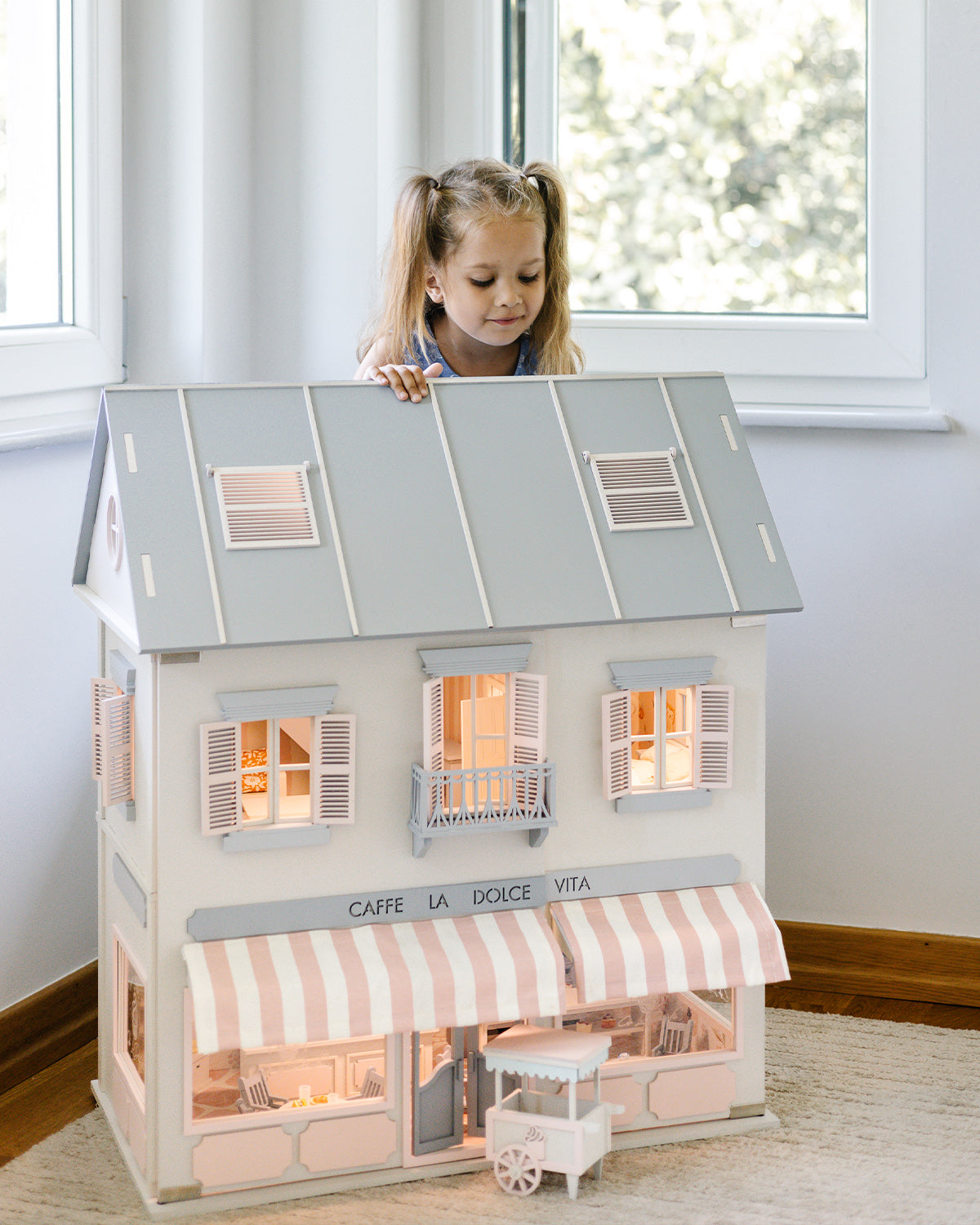 House of Rome – Italian Style Dollhouse with Café & Bakery