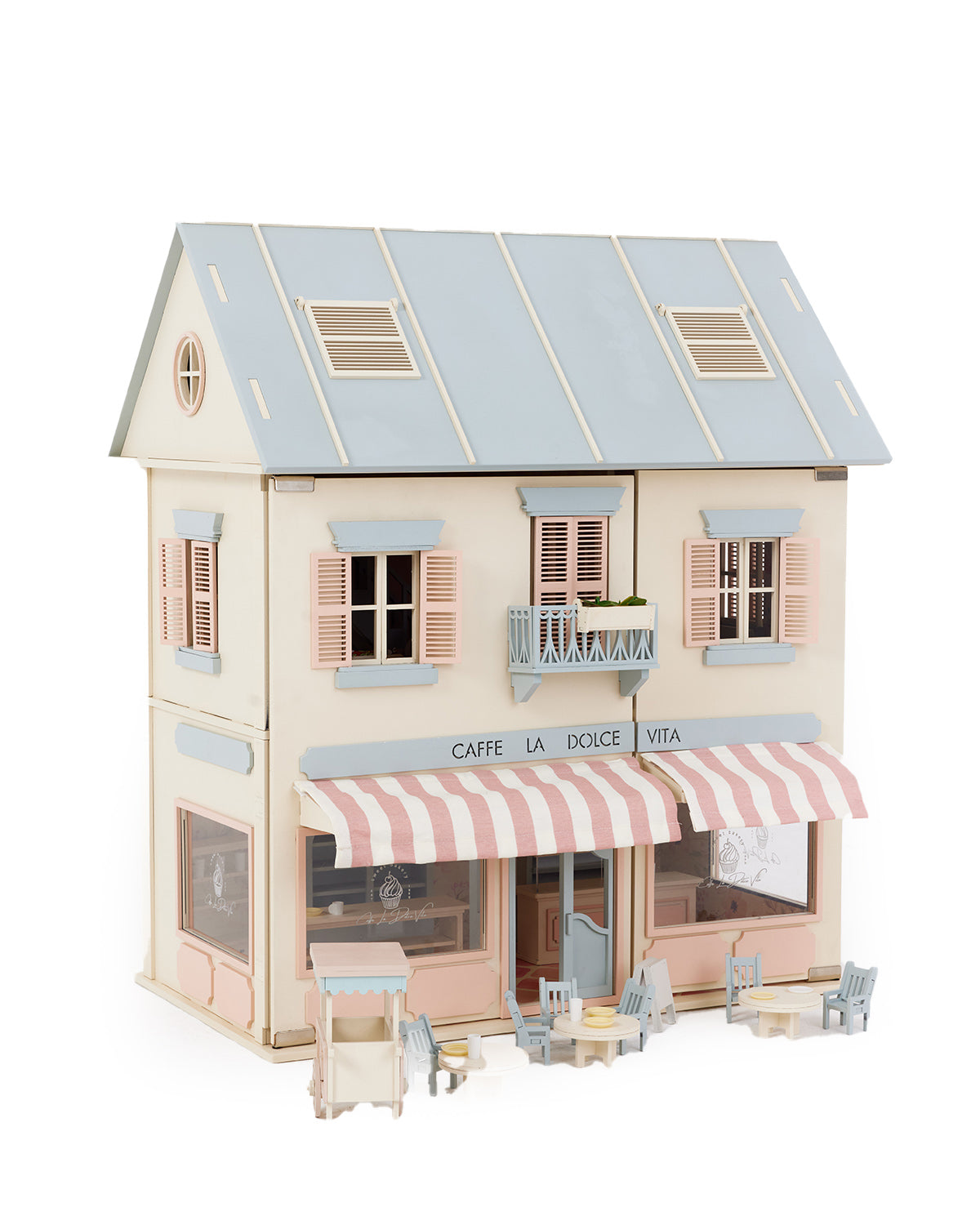 House of Rome – Italian Style Dollhouse with Café & Bakery