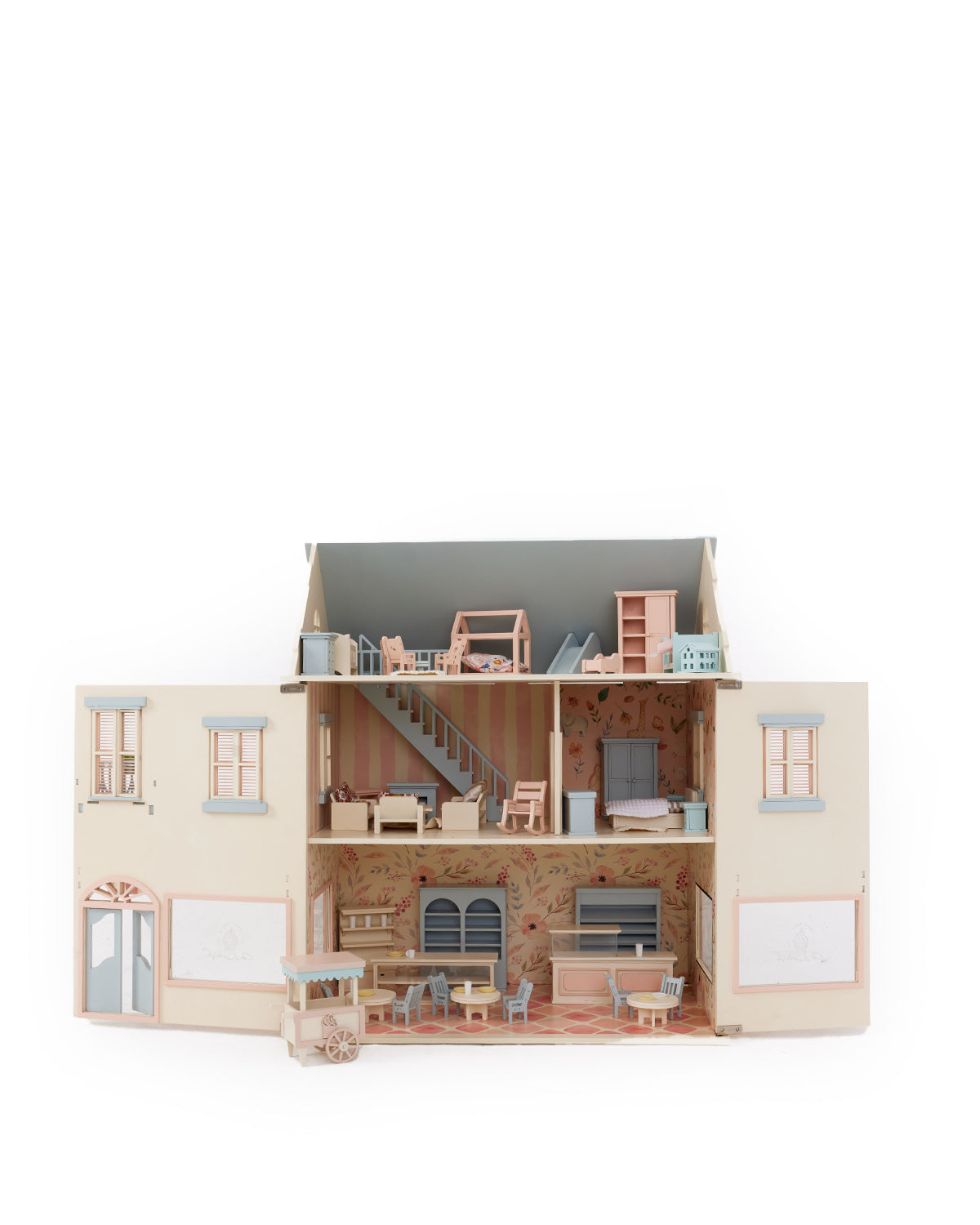 House of Rome – Italian Style Dollhouse with Café & Bakery