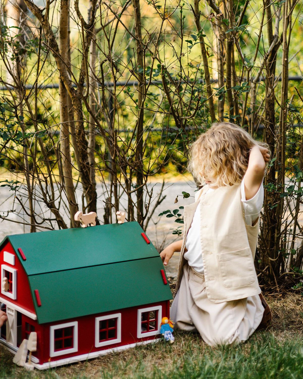 The Dutch Barn Wooden Dollhouse