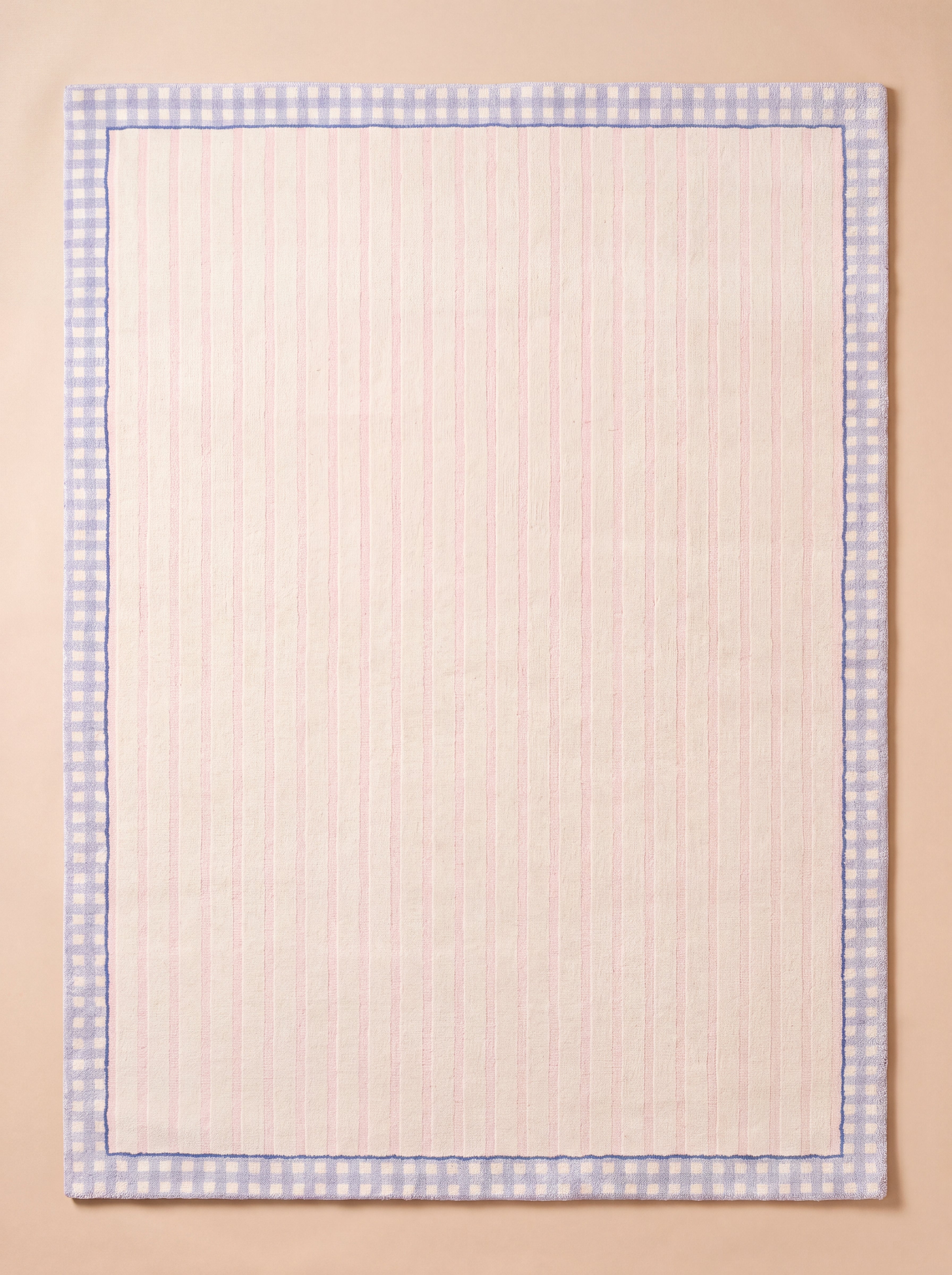 Full view of The Gingham rug.