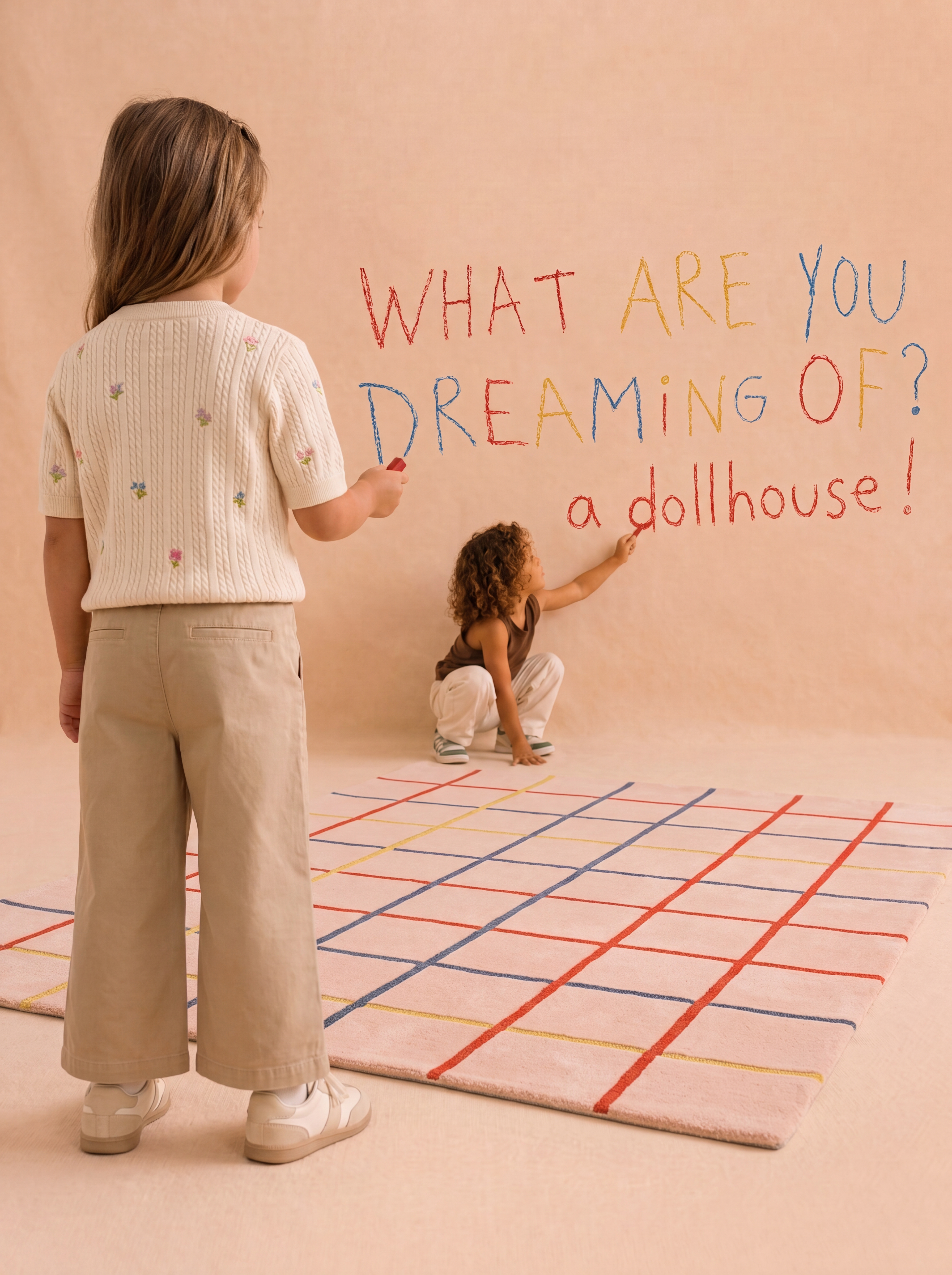 The Palette rug in a playful room setting.