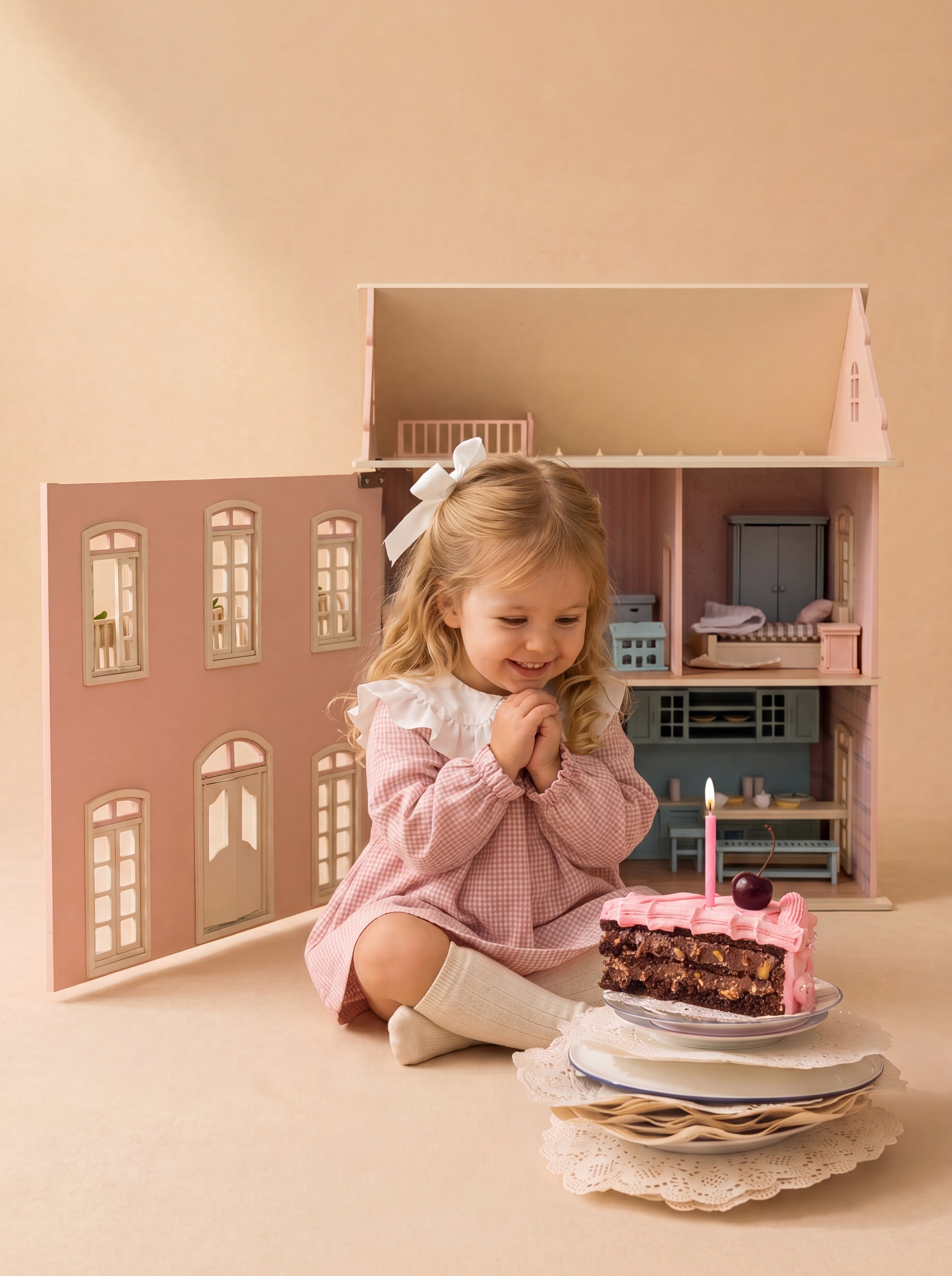 House of Nice – French Riviera Handcrafted Wooden Dollhouse