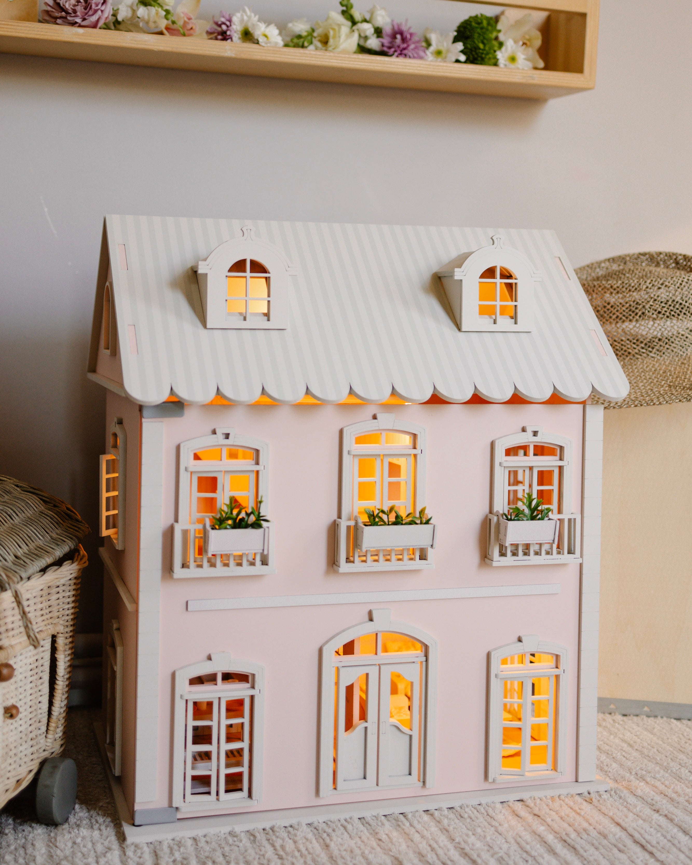 House of Nice – French Riviera Handcrafted Wooden Dollhouse