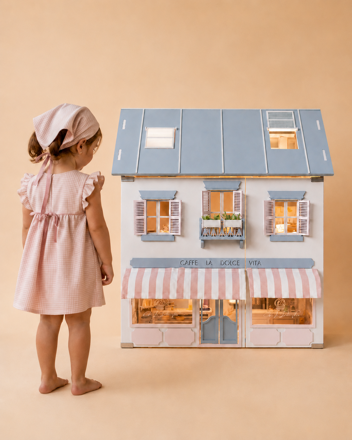 House of Rome – Italian Style Dollhouse with Café & Bakery