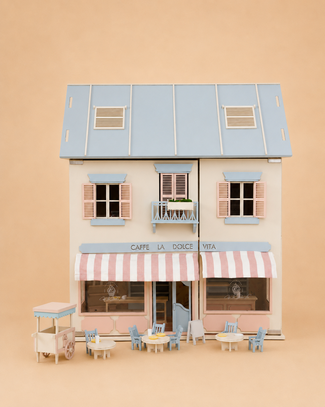 House of Rome – Italian Style Dollhouse with Café & Bakery