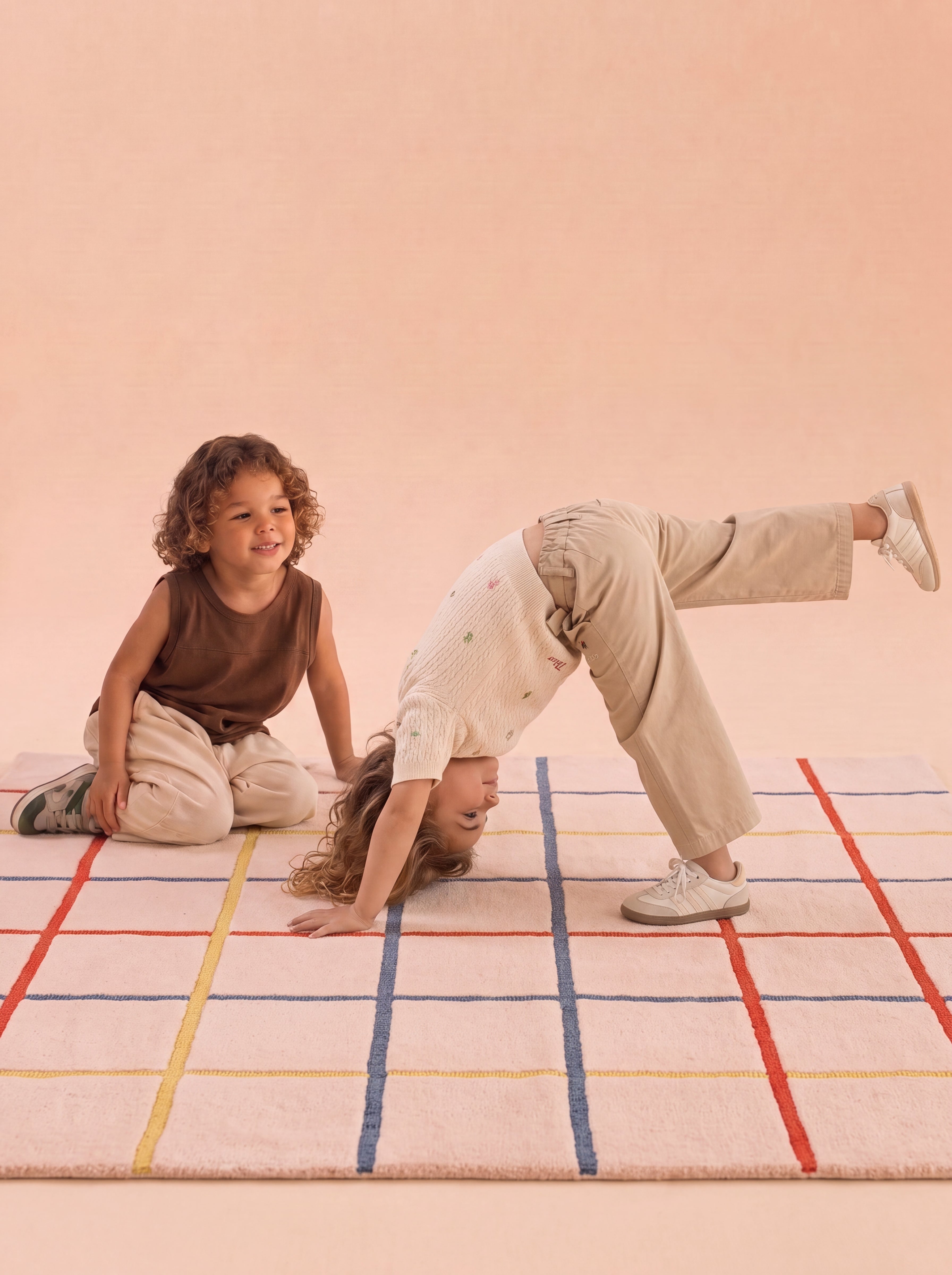 The Palette rug during everyday play.