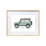 Green Land Rover Defender