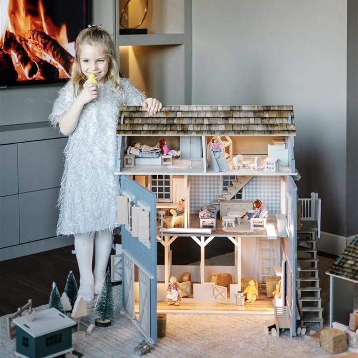 Top toy picks for kids in 2024 including wooden building blocks, interactive plush toys, and dollhouses from Little Forest Animals.