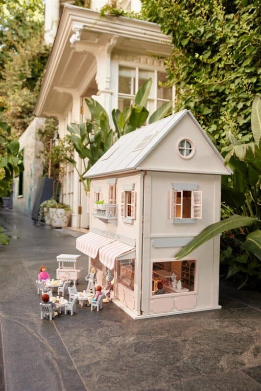 DIY dollhouse decor ideas like miniature rugs, custom wall art, and handmade curtains from Little Forest Animals.