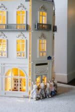 four-story Paris Dollhouse featuring French architectural details