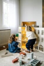 handcrafted four-story Paris Dollhouse featuring French architectural details